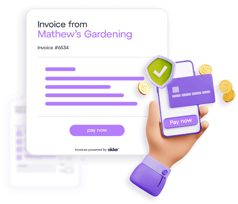 Digital invoice email